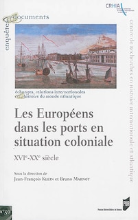 Couverture_Les Européens dans les ports en situation coloniale