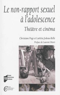 Front cover_Le non-rapport sexuel à l'adolescence