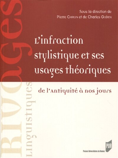 Front cover_L' infraction stylistique et ses usages théoriques