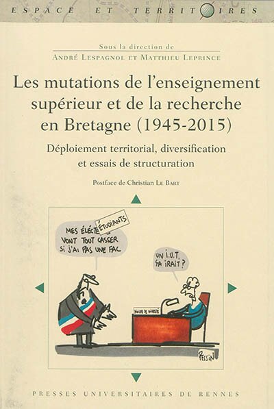 Front cover_Les mutations de l'enseignement supérieur et de la recherche en Bretagne (1945-2015)