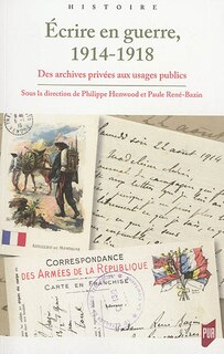 Front cover_Ecrire en guerre, 1914-1918