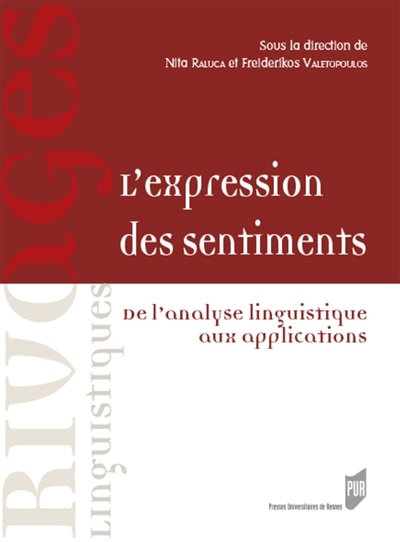 Front cover_L' expression des sentiments