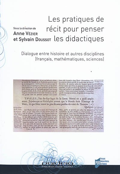 Couverture_Les pratiques de récit pour penser les didactiques