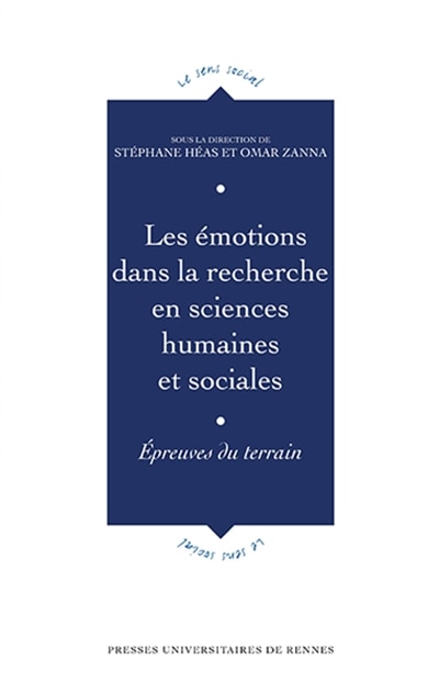 Front cover_Les émotions dans la recherche en sciences humaines et sociales