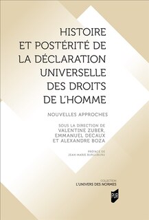 Couverture_Histoire et postérité de la Déclaration universelle des droits de l'homme