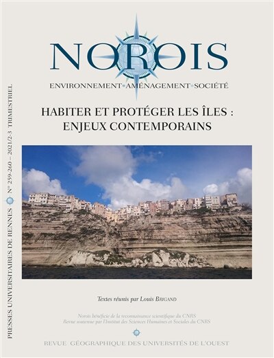 Couverture_Norois, n°259-260. Habiter et protéger les îles : enjeux contemporains