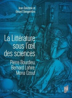 Front cover_La littérature sous l'oeil des sciences