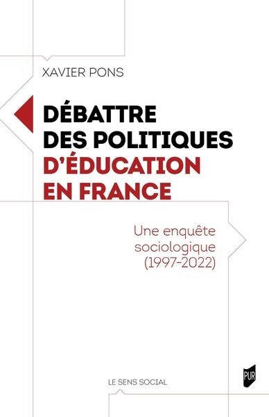 Couverture_Débattre des politiques d'éducation en France