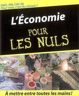 Front cover_ECONOMIE POUR LES NULS -L'