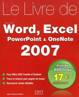 Front cover_LIVRE..WORD,EXCEL,POWER POINT..2007