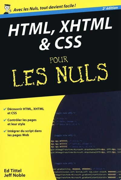 Front cover_HTML, XHTML & CSS pour les nuls