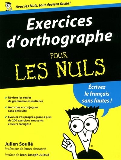 Front cover_Exercices d'orthographe pour les nuls