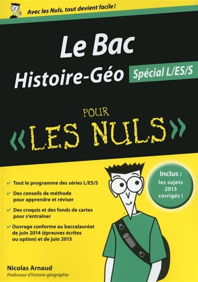 Couverture_Le bac histoire géographie pour les nuls