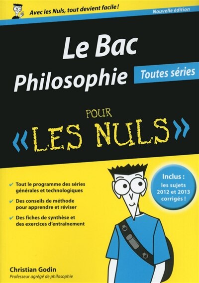 Couverture_Le bac philosophie pour les nuls