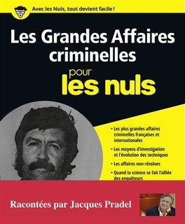 Front cover_Les grandes affaires criminelles pour les nuls
