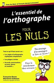 Front cover_L'essentiel de l'orthographe pour les nuls