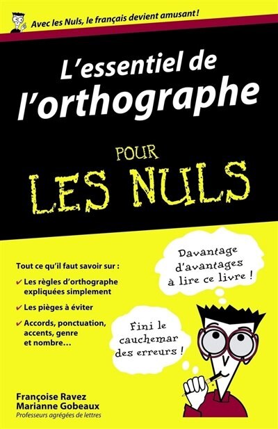 Front cover_L'essentiel de l'orthographe pour les nuls