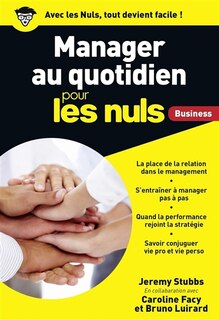 Couverture_Manager au quotidien pour les nuls