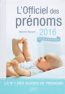Couverture_L'officiel Des Prénoms 2016