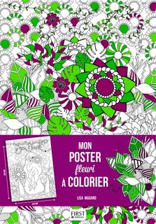 Couverture_Mon Poster Fleuri &Agrave; Colorier