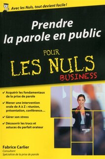 Front cover_Prendre la parole en public pour les nuls : business