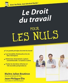 Front cover_Le droit du travail pour les nuls