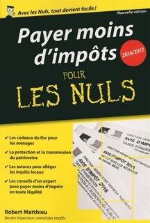 Front cover_Payer moins d'impôts pour les nuls