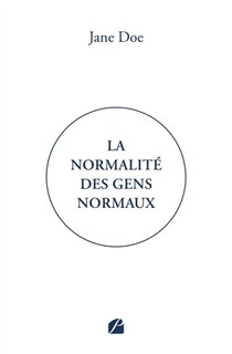 Front cover_La normalité des gens normaux