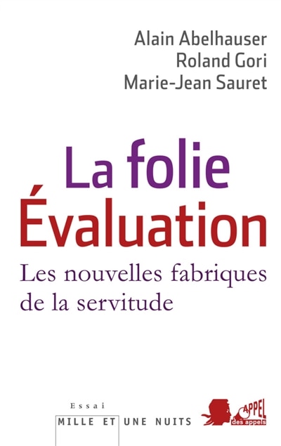 Front cover_La folie évaluation