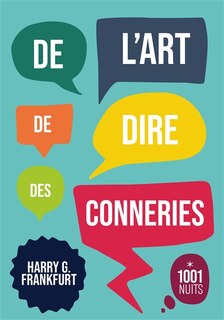 Front cover_De l'art de dire des conneries = On bullshit