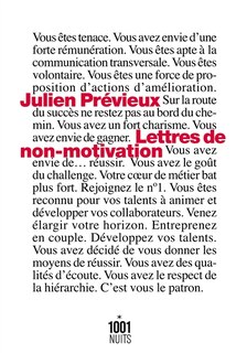 Front cover_Lettres de non-motivation