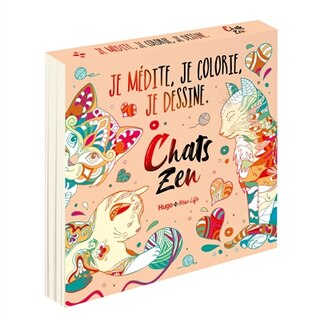 Couverture_Chats zen : je médite, je colorie, je dessine