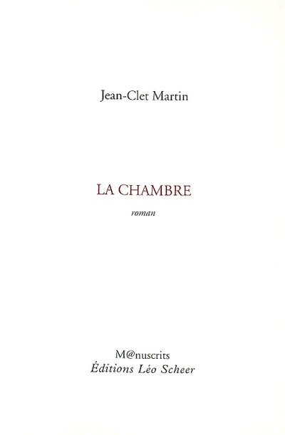 Couverture_La chambre
