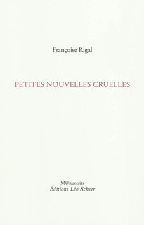 Front cover_Petites nouvelles cruelles