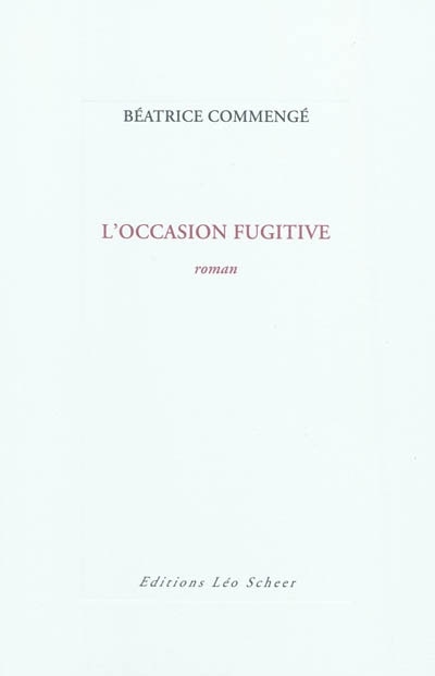 Front cover_L'occasion fugitive