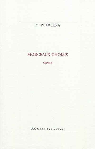 Front cover_Morceaux choisis