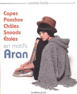 Front cover_Capes, ponchos, châles, snoods, étoles en motifs aran