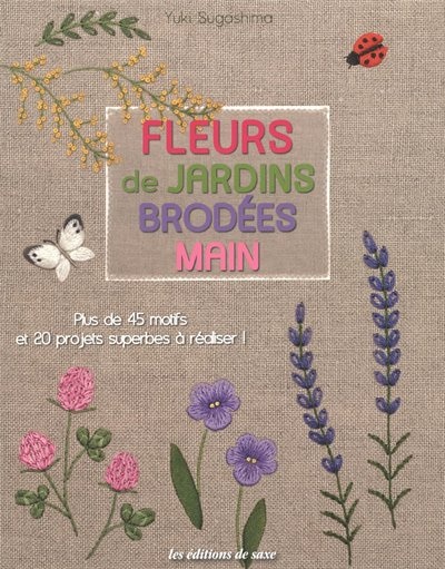 Couverture_Fleurs de jardins brodées main
