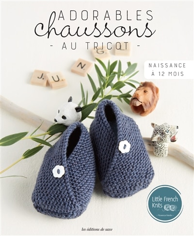 Front cover_Adorables chaussons au tricot : naissance à 12 mois