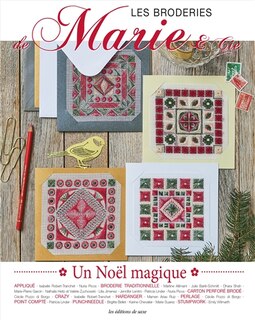 Front cover_Les broderies de Marie & Cie, n°18. Un Noël brodé magique !