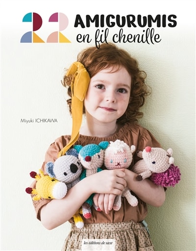 Couverture_22 amigurumis en fil chenille