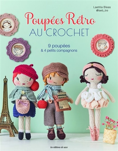 Couverture_Poupées rétro au crochet : 9 poupées & 4 petits compagnons