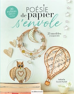 Couverture_Poésie de papier s'envole : 25 modèles à suspendre