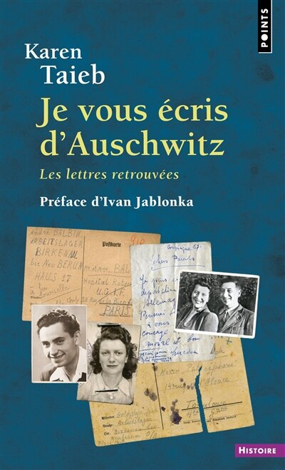 Front cover_Je vous écris d'Auschwitz