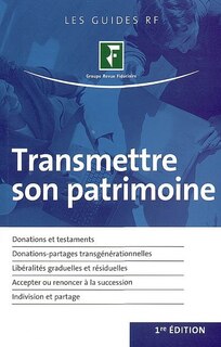 Couverture_Transmettre son patrimoine