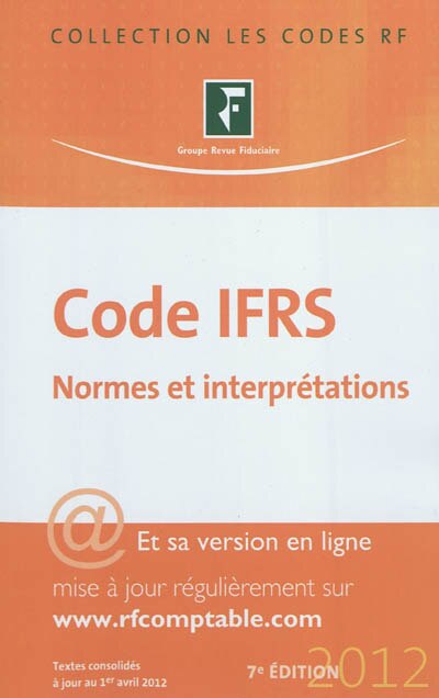 Front cover_Code IFRS : normes et interprétations