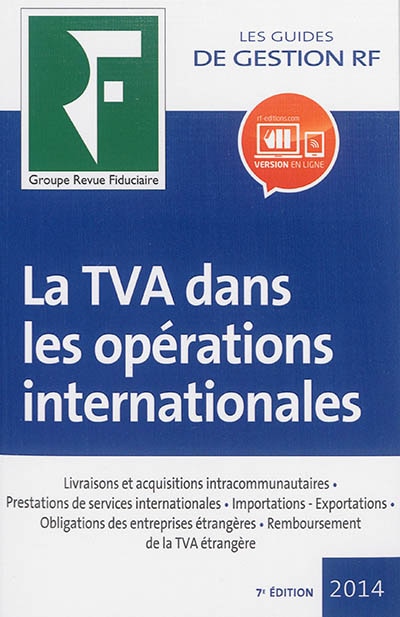 Couverture_La TVA dans les opérations internationales