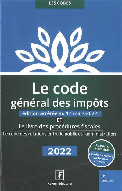 Front cover_Le code général des impôts