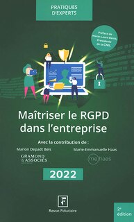 Couverture_Maîtriser le RGPD dans l'entreprise : 2022
