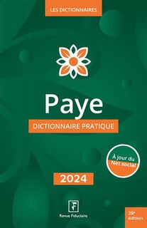 Front cover_Paye : dictionnaire pratique : 2024